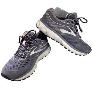 Brooks Ghost 12 Running Shoes Size 7D Women Violet EU38 Wide Purple 1203051D086